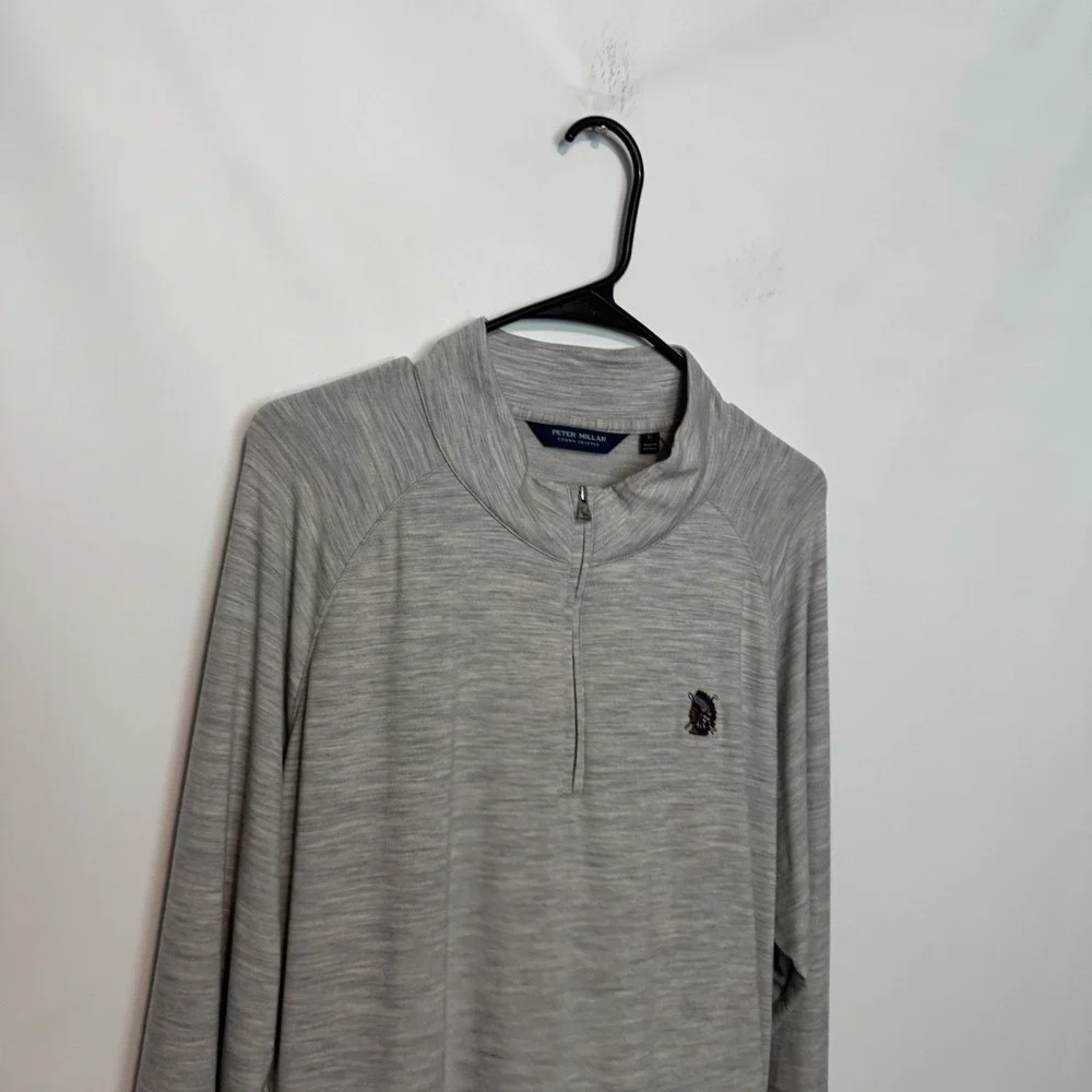 Peter Millar Shinnecock Hills Sweater Mens XL Gray Merino Wool Crown Crafted